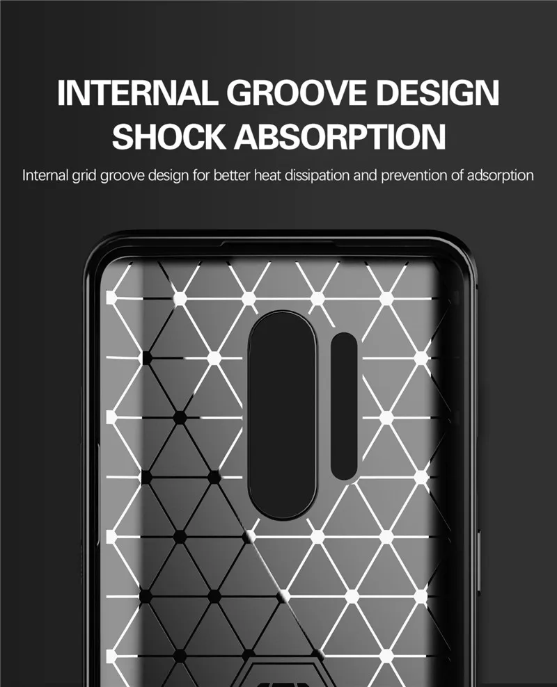 Противоударный чехол из углеродного волокна для Oneplus 8 Pro One plus 7T 7 6T 6 1 + Pro|Бамперы| |