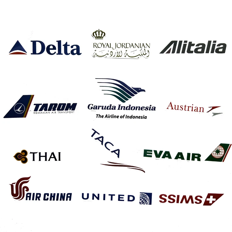 52 шт. логотип авиакомпании высокого качества автомобильный стикер s авиация