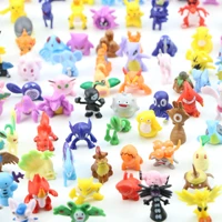 144 pcs lot pocket monsters action figure toys pokemons capsule toy doll mini pikachu venusaur ditto gengar model toys for kids