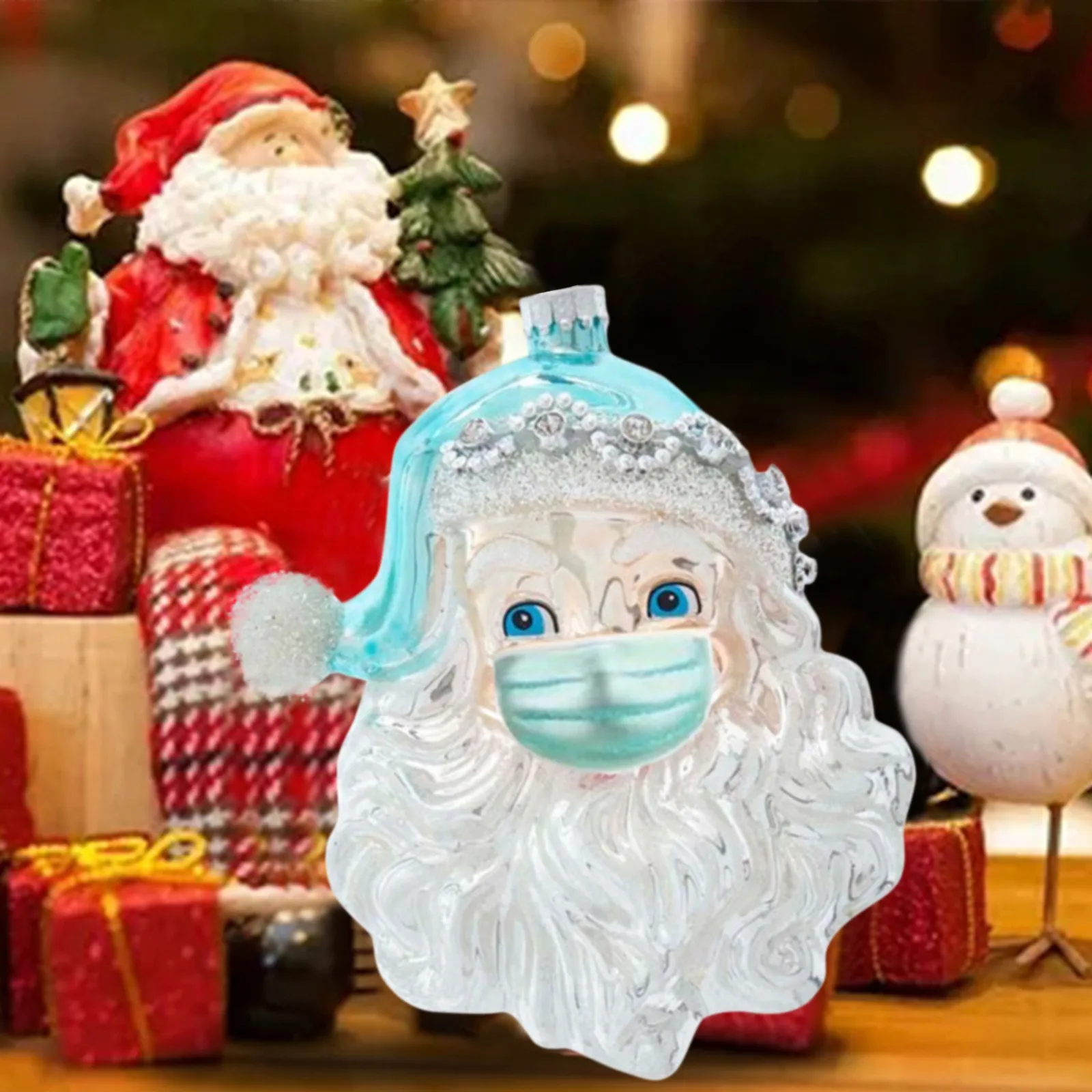 Персонализированные Санта Клаус орнамента 2020 2021 рождественские праздничные