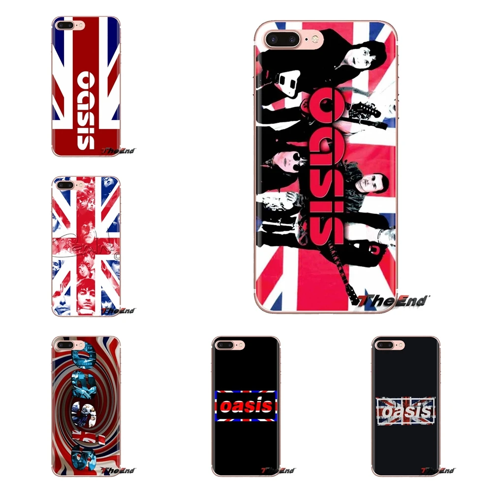 For iPod Touch Apple iPhone 4 4S 5 5S SE 5C 6 6S 7 8 X XR XS Plus MAX oasis band uk flag Poster Soft Transparent Cases Covers |