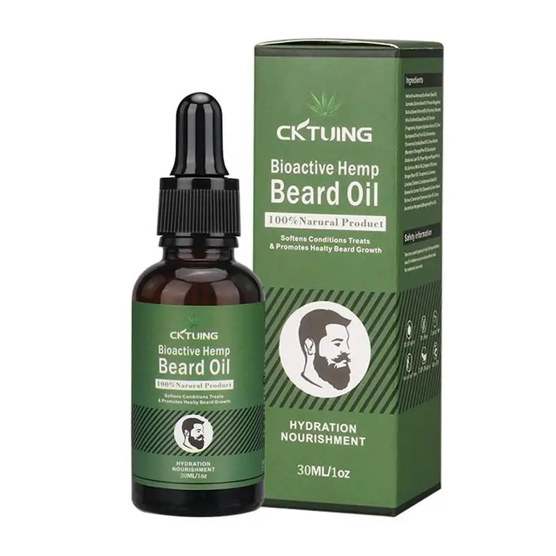 

Men Beard Growth Oil Kit Smooth Rough Brittle Beards Liquid Hair Growth Massage Organic Makeup 30Ml