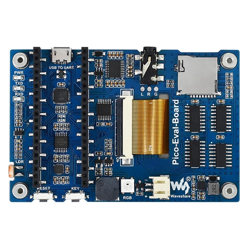 

Плата управления Waveshare для Raspberry Pi Pico, 3,5 дюйма, резистивный пресс, 65K, цветной IPS экран, чип IL19488/XPT2046 для быстрого обучения