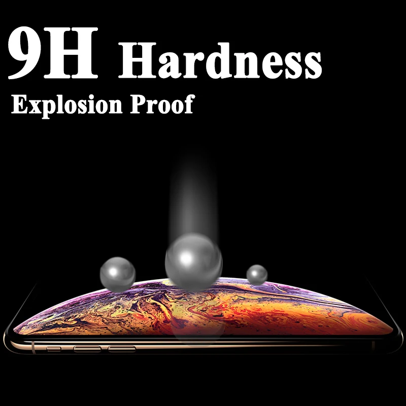 Защитное стекло для iPhone X защитная пленка 8 Plus защита экрана Aiphone 5 6 7 XR XS Max