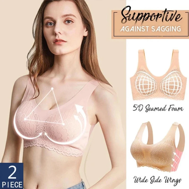 

1/2pcs/lot Plus Size Bras for Women 4.0 Underwear Seamless Women Push Up Sexy Padded Bra Wire Free Lingerie Dropshipping Link