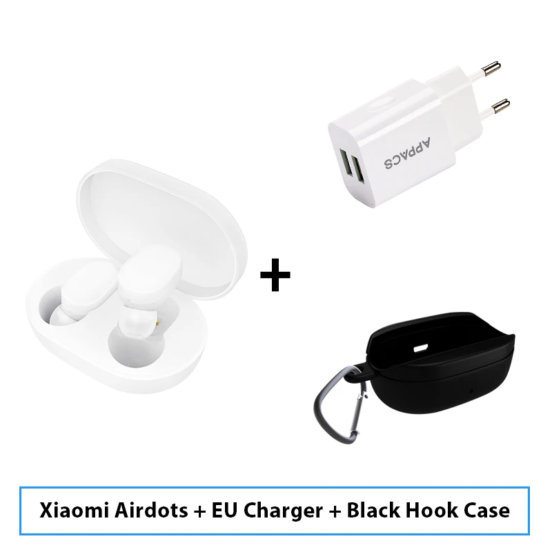 Add EUPlug BlackHook Xiaomi Mijia Airdots TWS Беспроводные Bluetooth 5,0 наушники вкладыши Молодежная версия стерео бас с микрофоном свободные Наушники управление AI - Цвет: Add EUPlug BlackHook