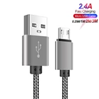 Зарядный кабель Micro USB для Redmi 7, 7A, 6a, 4X, для Samsung galaxy J4, J6, J8, A6, A7 2018, Honor 8x, 7x, 8c, 8a, 7a, мобильный телефон