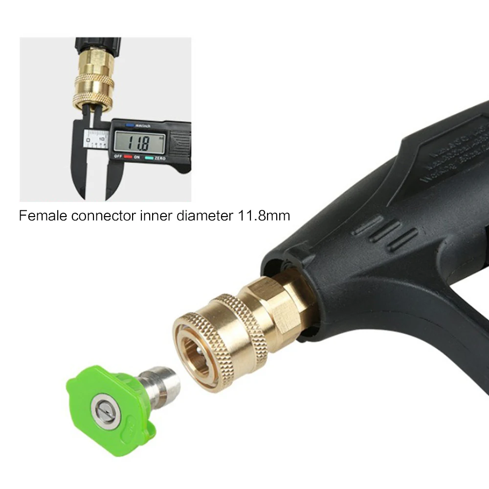 

5PCS High Pressure Mix Color Quick Connector 1/4" Car Washing Metal Jet Lance Nozzle