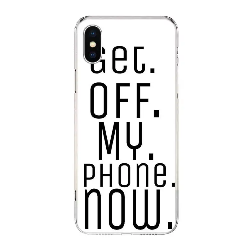 TW116-8 Dont Touch My Phone Чехол для телефона для iPhone 11 Pro 7 6X8 6S Plus XS MAX+ XR 5S SE 10 Ten Art TPU Coque Capa Shell - Цвет: TW116-8