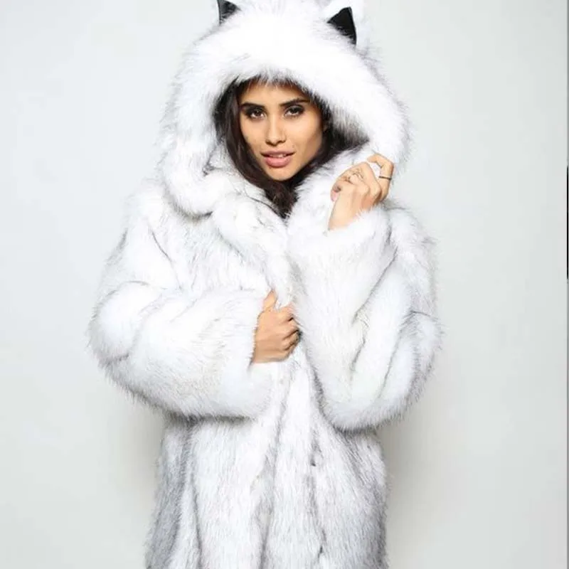 2020 популярные зимние короткие женские пальто из искусственного меха милые панды