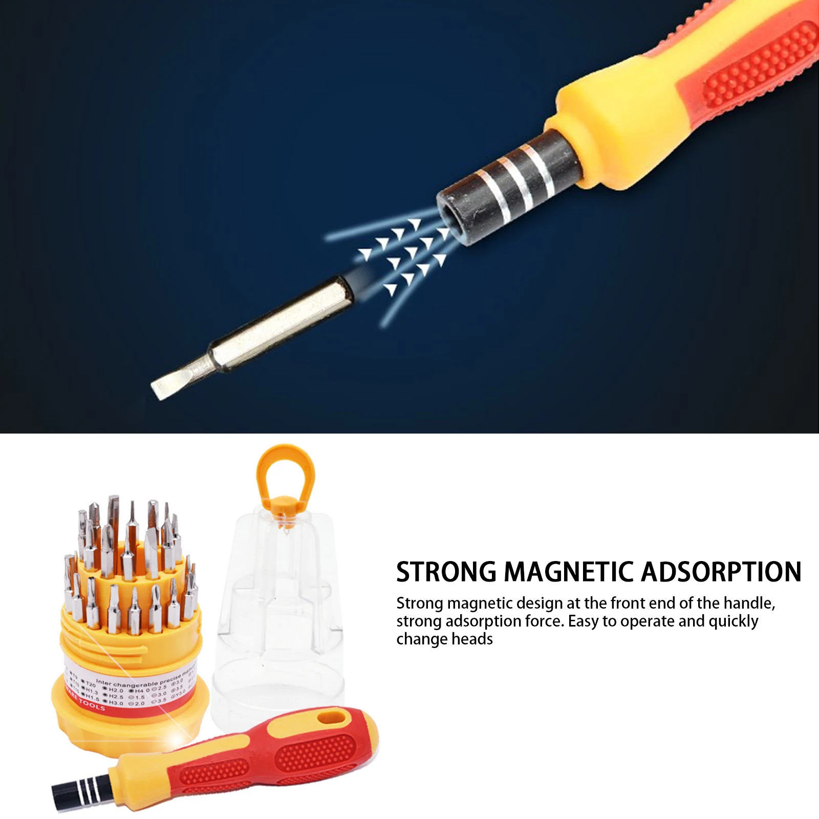 

31-in-1 Screwdriver Set, Mobile Phone Computer Telecommunication Repair And Disassembly Tool