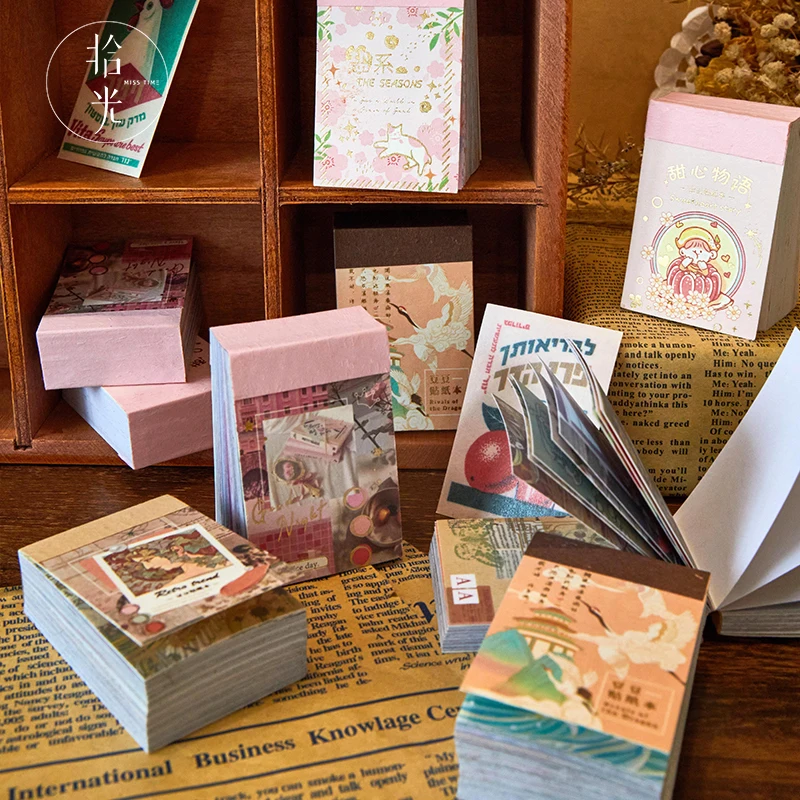 80 листов наклейки для скрапбукинга с блокнотом записей | Канцтовары офиса и дома