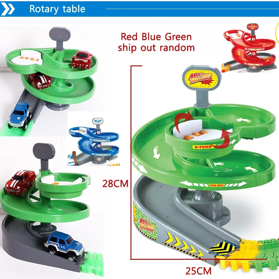 Rotary 1 set Волшебный трек DIY Гибкая сборка гоночный трек универсальные аксессуары система, которая может сгибаться с гоночной машиной светится в темноте Playset - Цвет: Rotary 1 set