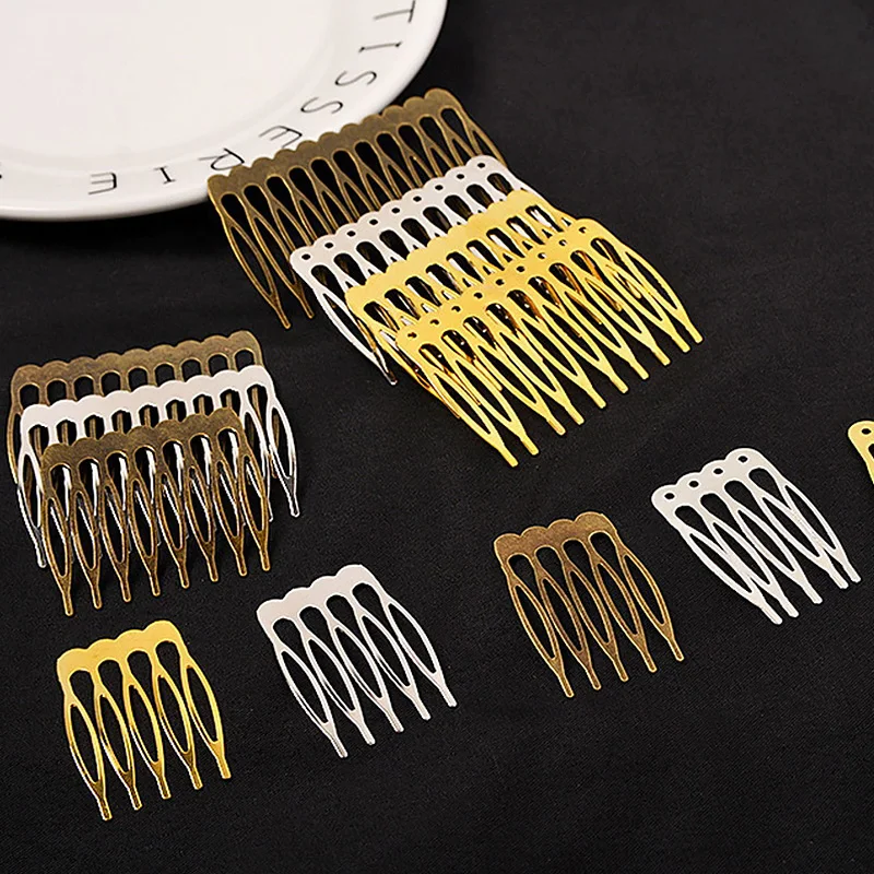 Металлическая расческа для волос с 5/10 зубцами бронзовые заколки когти-шпильки