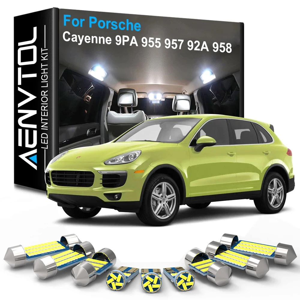 

AENVTOL Canbus For Porsche Cayenne 9PA 955 957 92A 958 GTS 2005 2006 2008 2011 2012 2015 2017 2018 Accessories Interior Lamp LED