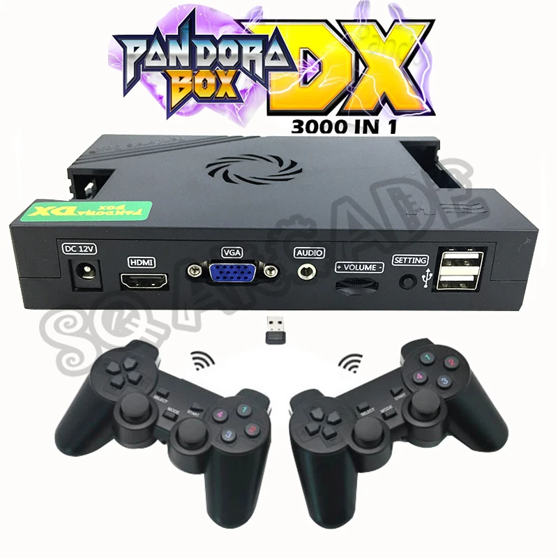 Последняя ящик Пандоры DX 3000 в 1 Семья домашней версии с 34 шт. 3D игры Поддержка 3/4