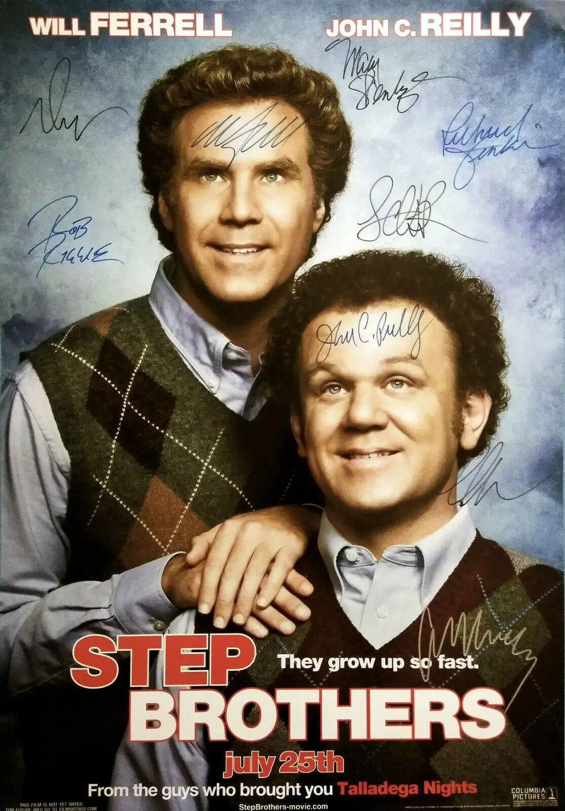 Шёлковый плакат с художественной печатью и надписью STEP BROTHERS|Рисование