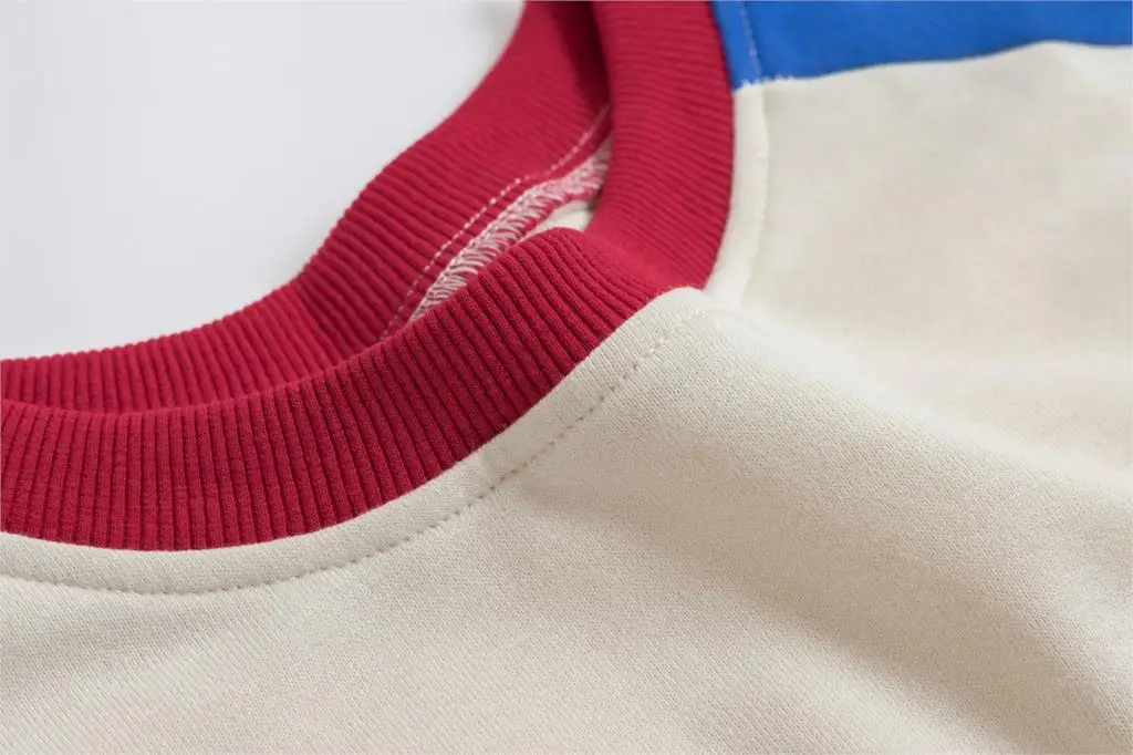 Осень Весна Новый высокое качество повседневное Wmen пуловер Кофты цвет блок шить