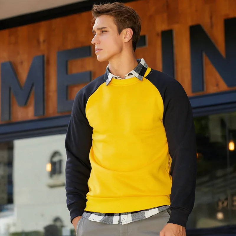 

Пуловер с круглым вырезом Пара кофты 100% полиэстер модное простроченное платье с контрастной Цвет размера плюс кофты