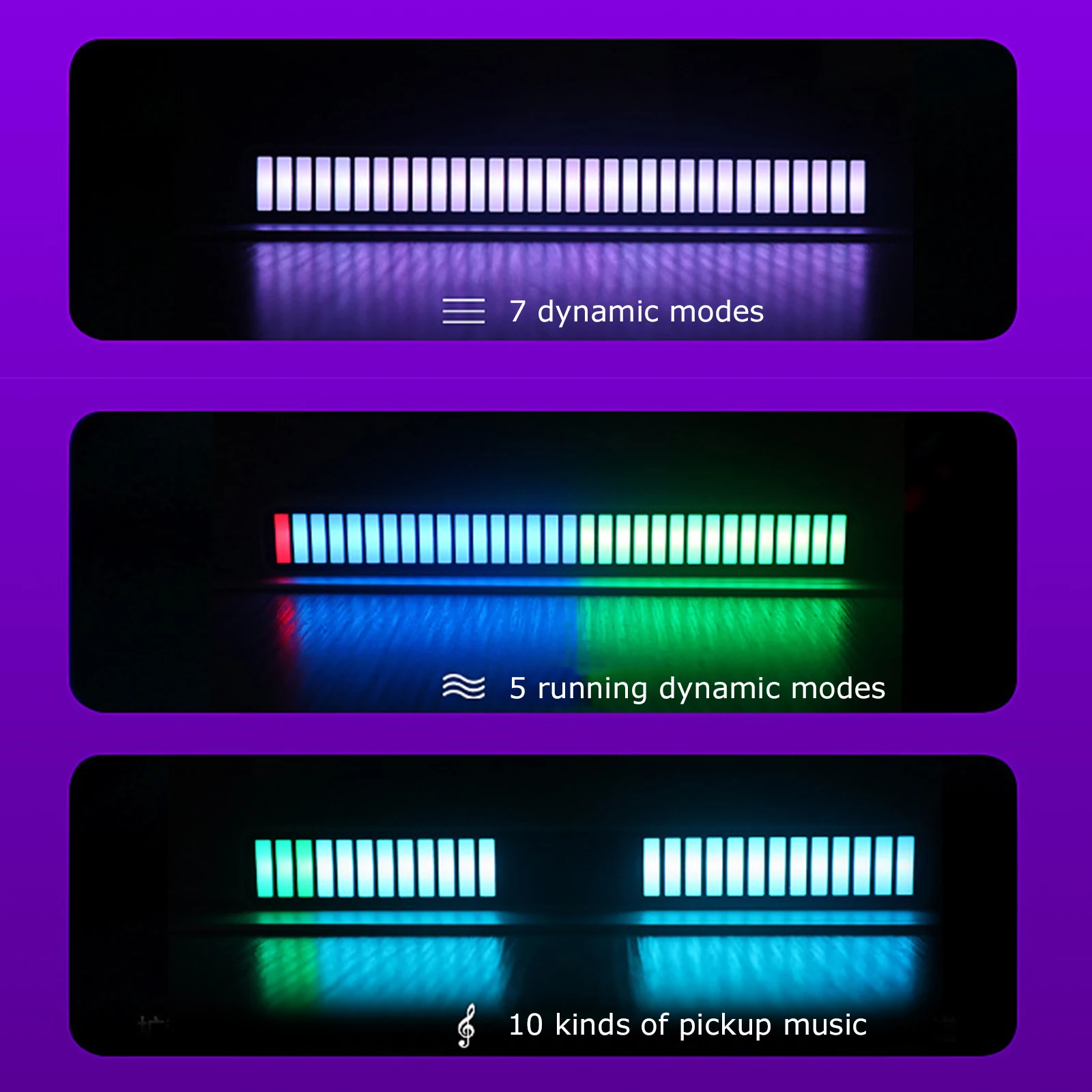 Музыкальсветильник световая палочка активируемая голосом 32 бит RGB звуковая