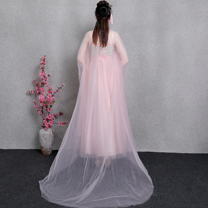 Древний китайский костюм ханфу для взрослых древний элегантная Фея Hanfu грудь