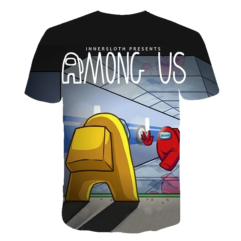 

Summer New 3D Printed T-shirt Game Among Us T-shirt Short Sleeve Kids Boys Girls Casual Tops Tees Children's Clothing Unisex
