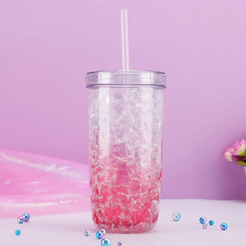 Корейская многоразовая соломенная чашка креативная пластиковая кружка для