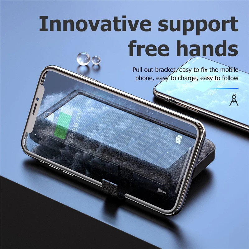 

30000mAh Solar Power Bank For Xiaomi iPhone Samsung Powerbank Portable Charger External Battery Pack Power Bank Built in 4 Cable