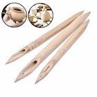 3 шт., креативный Дырокол из бамбука, сделай сам, гончарная керамика, глина, скульптура, резьба, инструмент, дырокол, художественные ремесла, гончарная Керамика инструменты