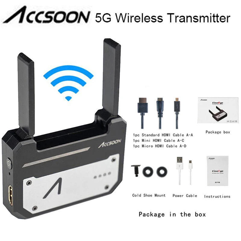 Accsoon CineEye 5G беспроводной видео передатчик мини HDMI Беспроводная передача