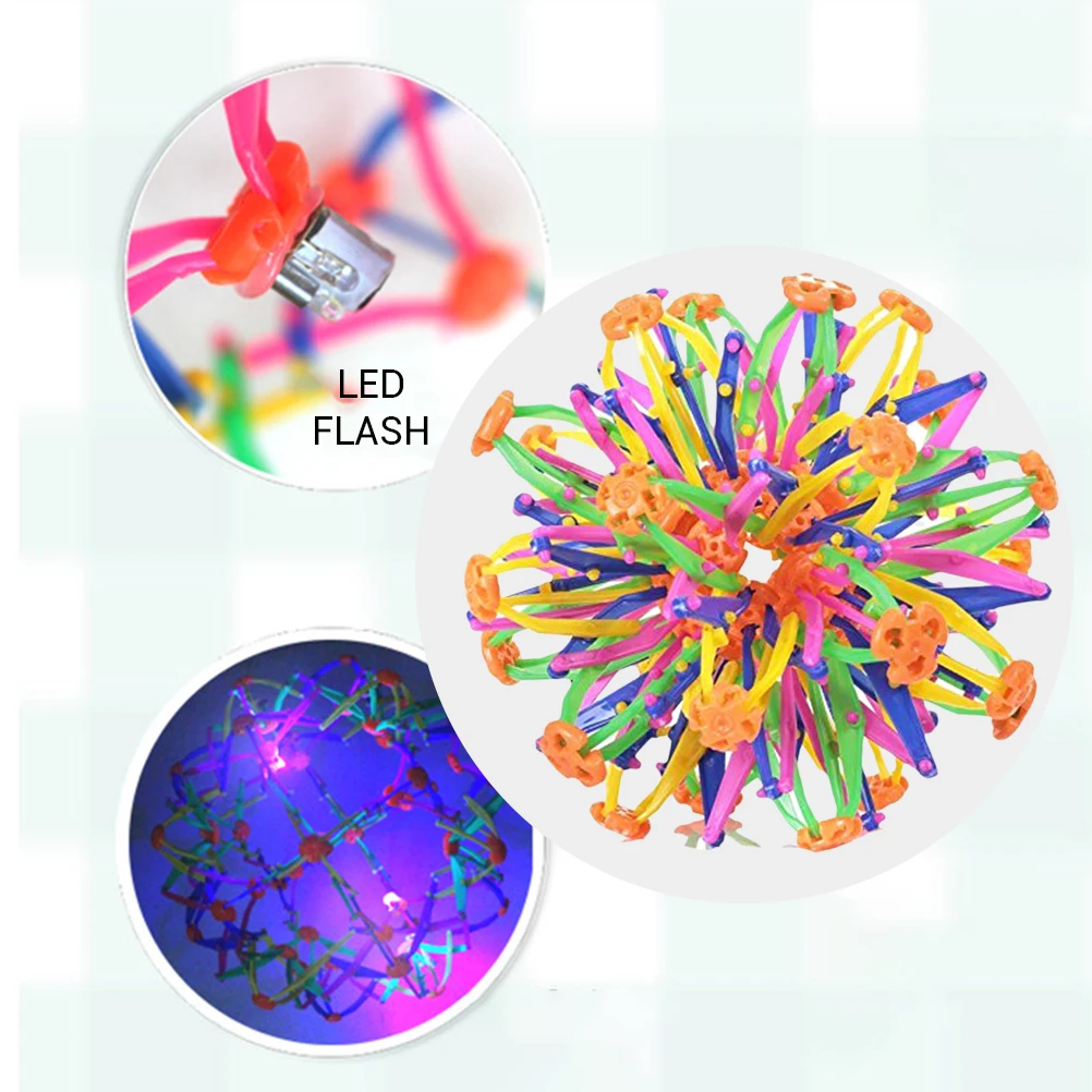 Дети Телескопический шар метание цветение сжимающийся мини игрушка