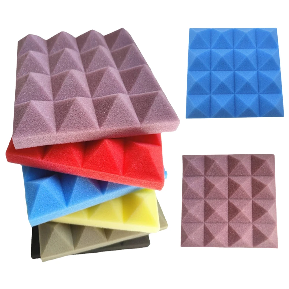

Панели из акустической пены, звукопоглощающие 3D пирамиды, 24 шт.