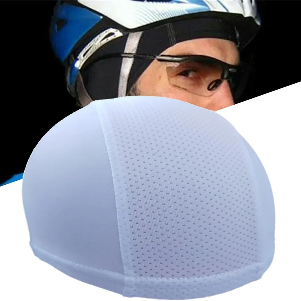 

Motorcycle Windproof Moisture Wicking Inner Liner Helmet Beanie Dome Cap Sweatband Hat Headwear Unisex