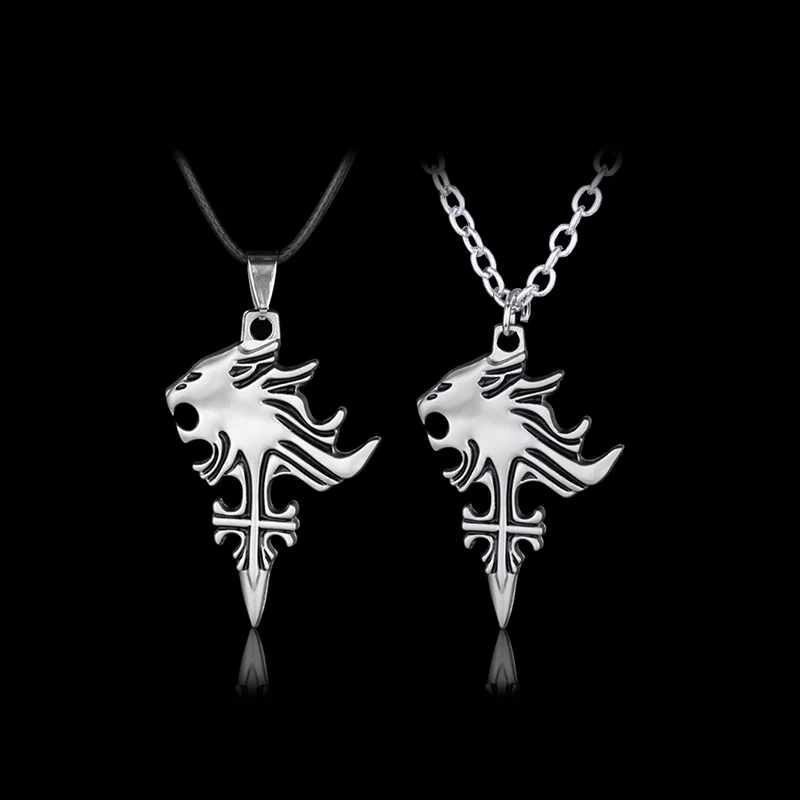 Vintage FF8 Final Fantasy VIII Necklace Sleeping Lion Heart Griever Squall Head Necklaces Fashion Game Cosplay Jewelry | Украшения и