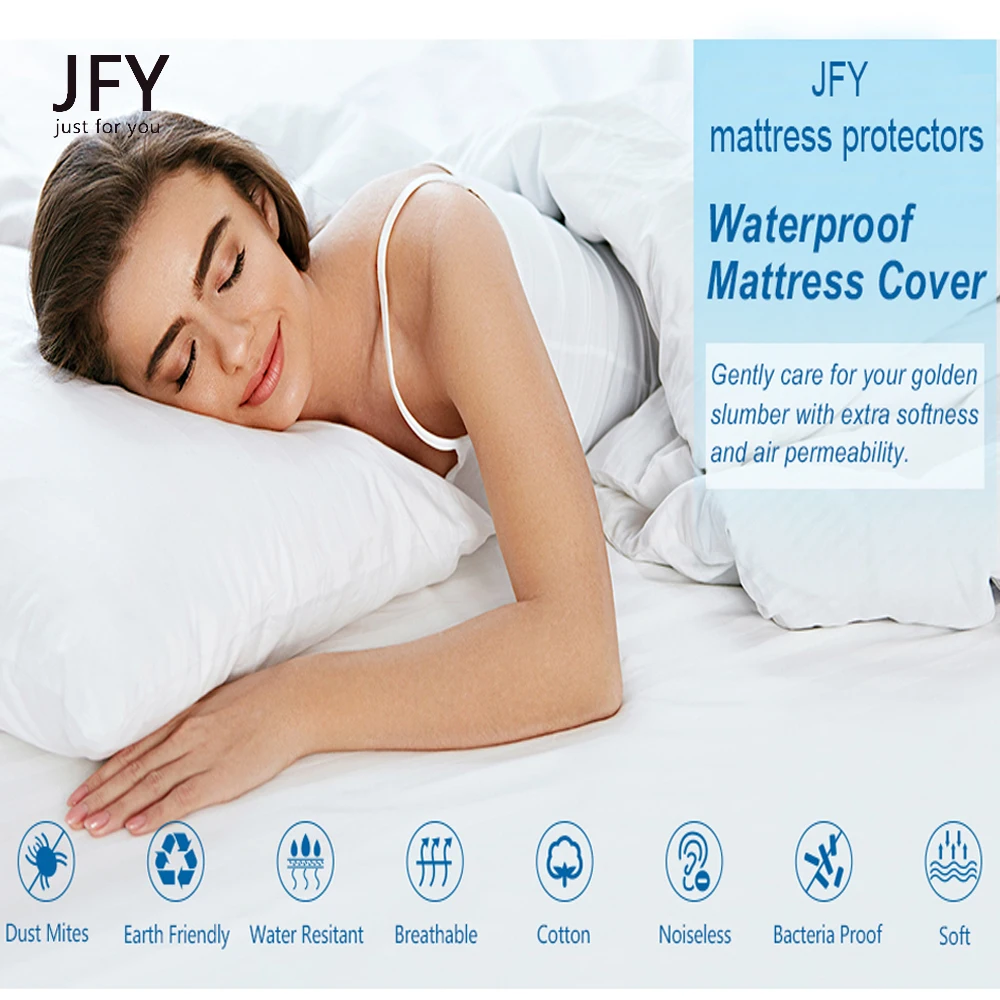 JFY100 % Водонепроницаемый Матрас протектор Премиум гипоаллергенный наматрасник