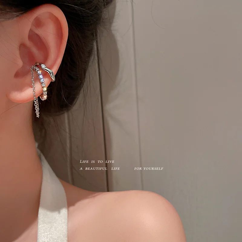 Зажим для ушей без отверстий в японском и южнокорейском стиле | Украшения