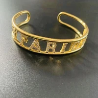 customized name bracelet personalized nameplate bracelets custom cuff letter bangles simple jewelry for women birthday gifts