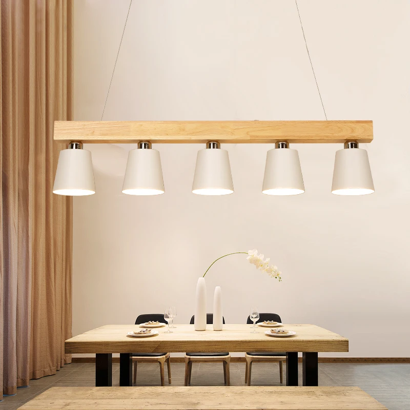 Подвесной светильник в скандинавском стиле с тройным металлическим абажуром