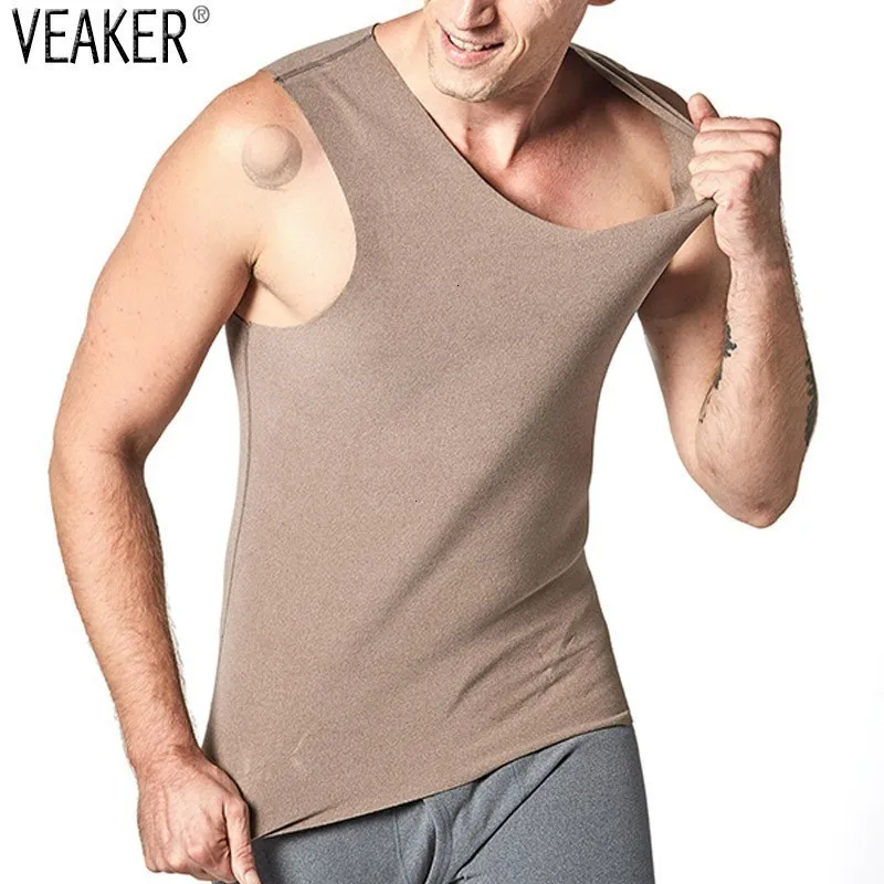 Новое мужское нижнее белье без начеса термобелье облегающее горячее жилет L