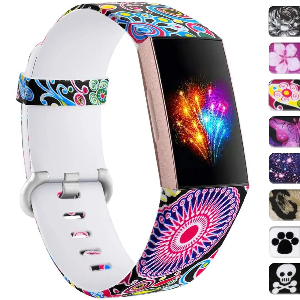 Силиконовый ремешок для Fitbit Charge 4 сменный часов Charge4 SmartWatch спортивный мягкий