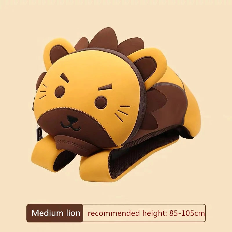 M lion Рюкзак NOHOO с 3D рисунком, Детская сумка для девочек и мальчиков, школьные сумки mochila escolar, милые водонепроницаемые Рюкзаки для детского сада - Цвет: M lion