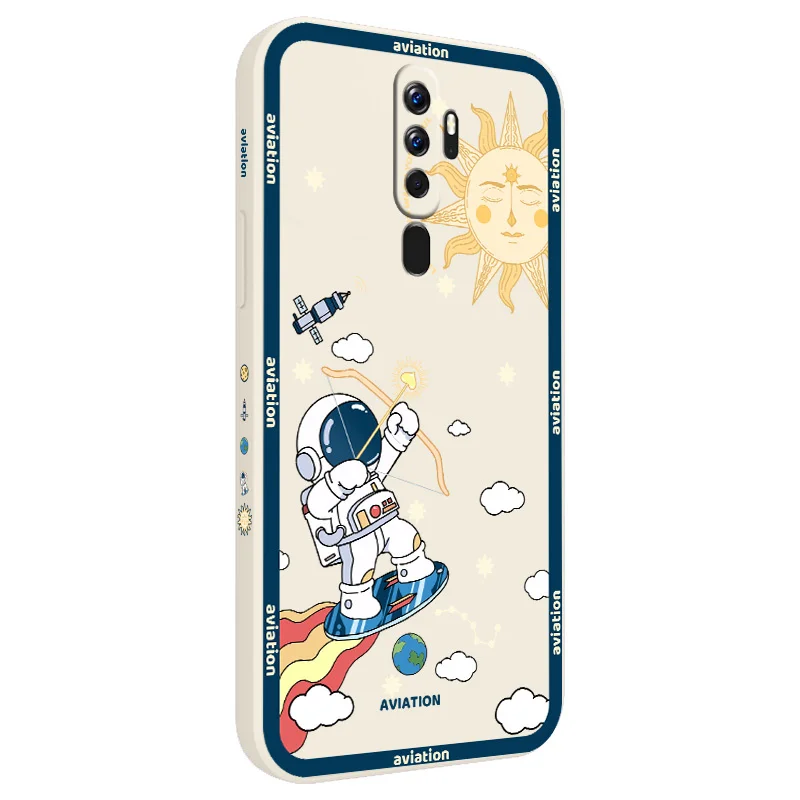 

Moon Astronaut Liquid Case For OPPO A11 A11X A11k A12 A12S A12e A5 A5S A3S A9 A7 A7X A8 A15 A15S A16 A31 A32 A33 Soft Back Cover
