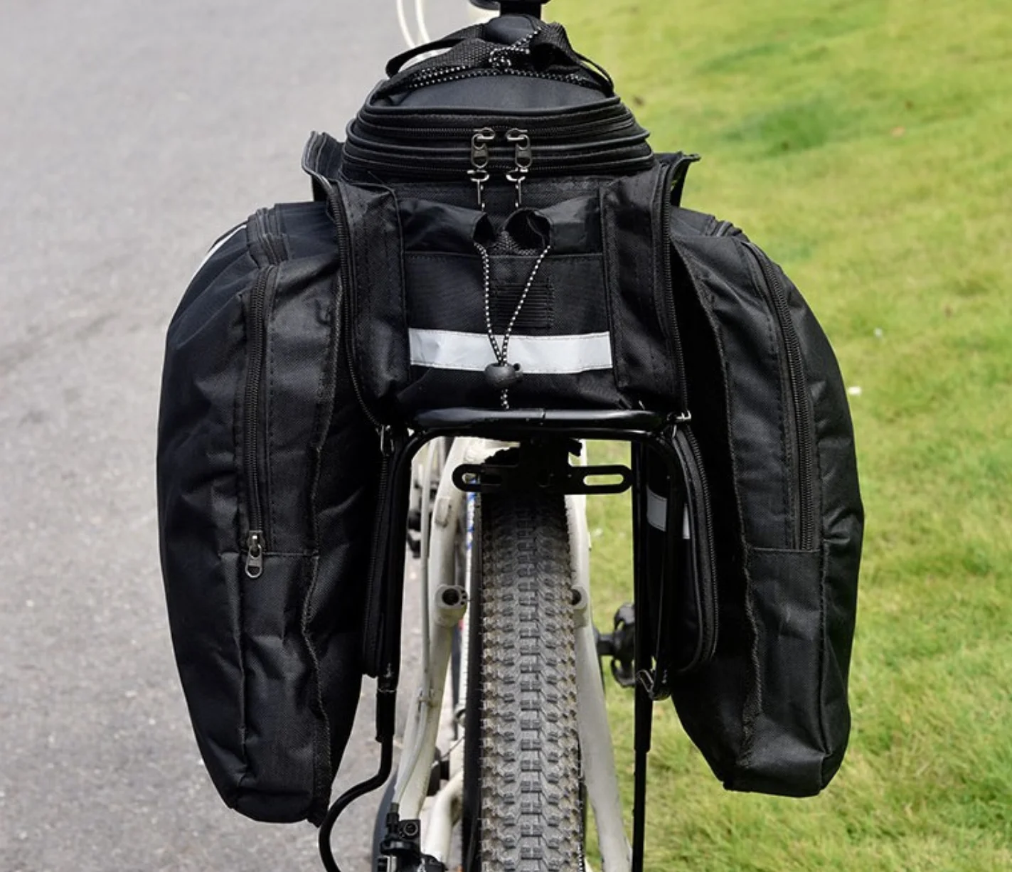 

Waterproof Bicycle Bag 27L Multifunction Portable Cycling Rear Seat Tail Bag Bike Bag Shoulder Handbag Accessories