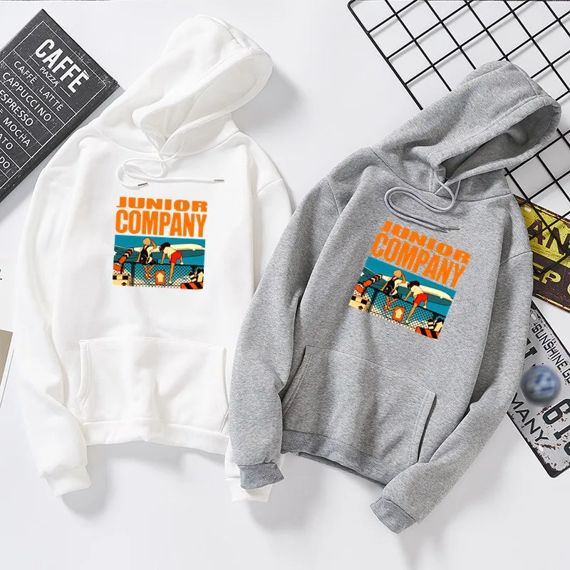 2020 осенне зимний Повседневный свободный свитер с капюшоном и принтом толстовка