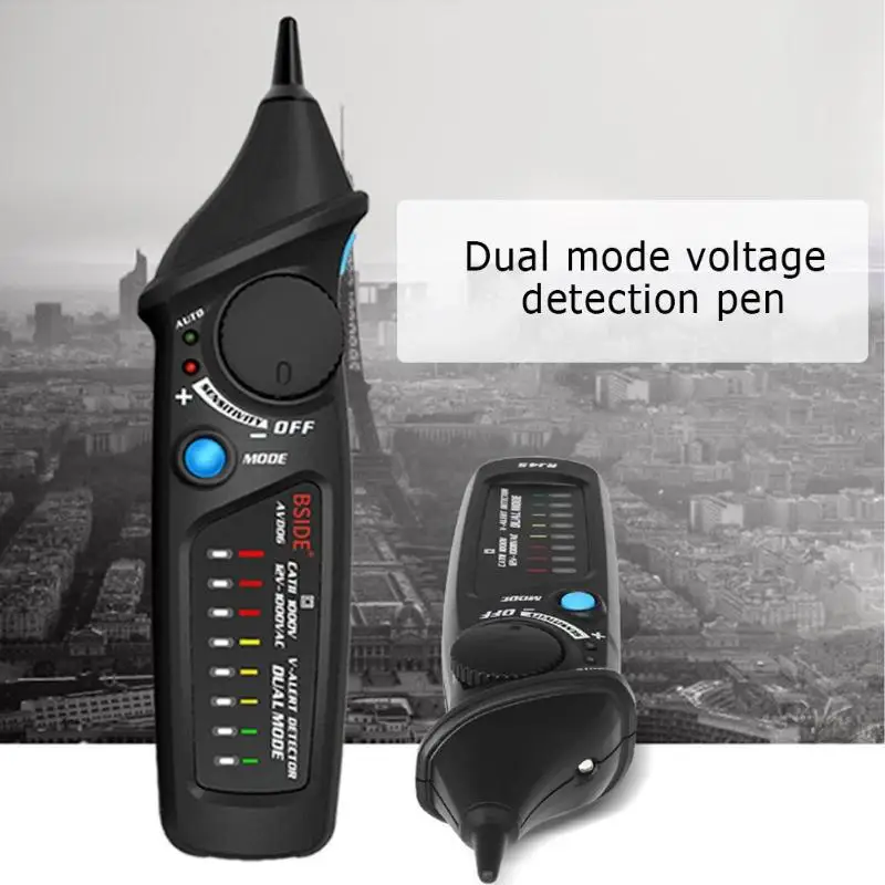 Бесконтактный детектор напряжения Тестовый er BSIDE AVD06 розетка настенная