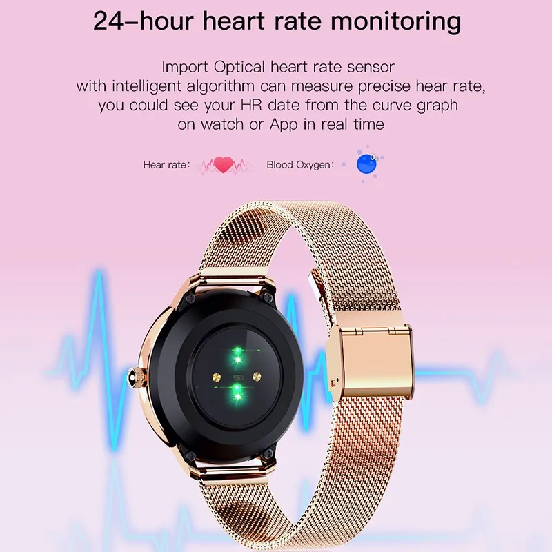 

SN91 Women Smart Watch Fitness Tracker Heart Rate Blood Oxygen Detection Menstrual Cycle Reminder Sport Bluetooth Smart Bracelet