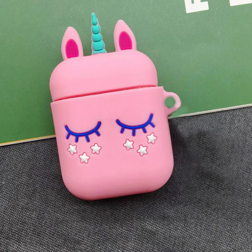 Чехол для airpods, милый мультяшный защитный чехол для airpods, беспроводной чехол для наушников air pods 2, силиконовый чехол для наушников, fundas