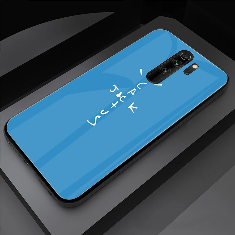 

cactus jack hiphop fashion DIY Tempered Glass Phone Case For Redmi 7A 8 9 NOTE 9 8 7 6 Pro Luxury printed cover shell