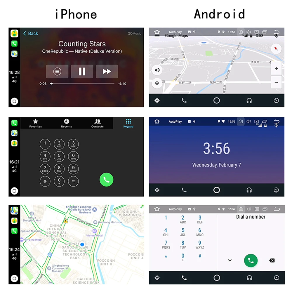 ONKAR Carplay ключ USB Android авто для Android автомобильный головное устройство DVD Мультимедиа Навигация Smart Link AutoPlay Поддержка IOS