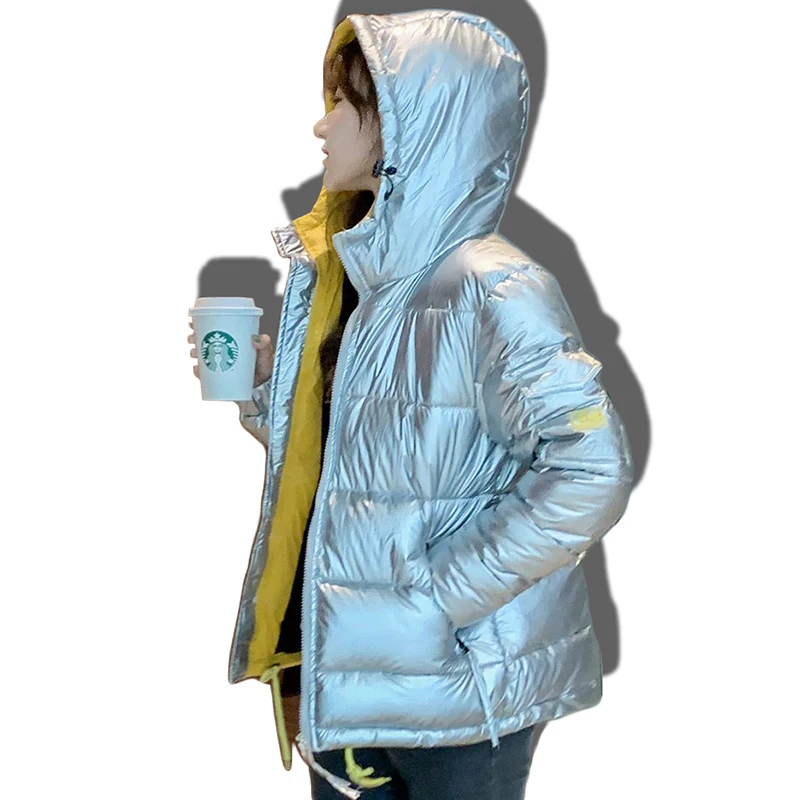 Korean Style 2019 Winter Plus size Female Jacket Women Stand Collar Solid Black White Loose Oversized Womens Parka | Женская одежда